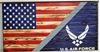 Rustic Wooden Air Force Flag