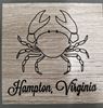 Hampton crab coaster