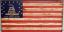 American Flag with coiled snake embedded in the stars