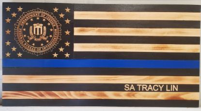 Picture of FBI Thin Blue Line Flag
